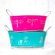 Colourful Metal Buckets For Parties