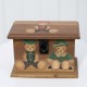Classic Vintage Teddy Bear Wooden Box