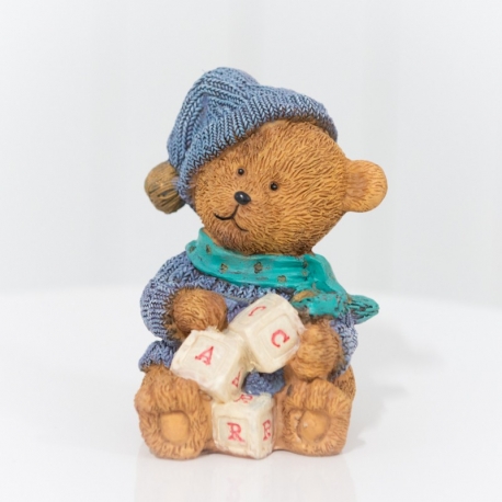 Wintertime Ceramic Old English Teddy Bear
