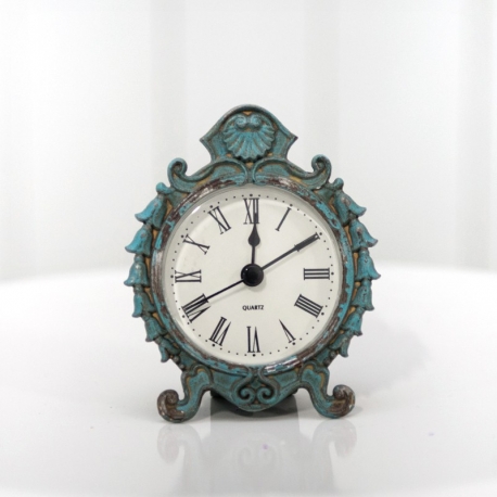 Turquoise Vintage Mini Decor Clock  Turquoise Vintage Mini Decor Clock