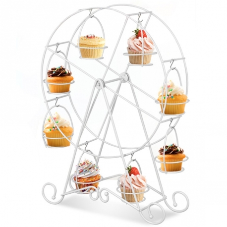 White Ferris Wheel Cupcake Holder
