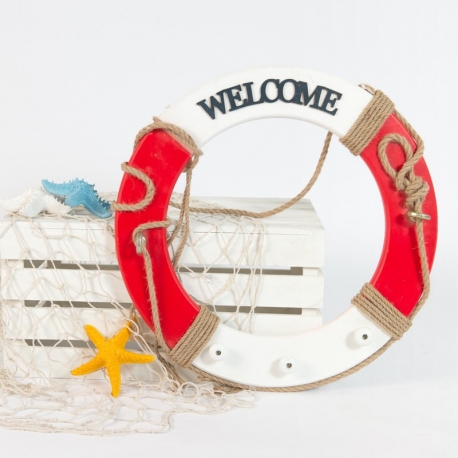 Rustic Wooden Red Nautical Foat