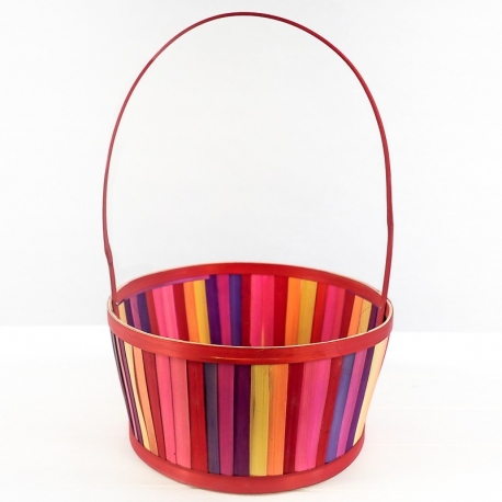 Colourful Rattan Basket