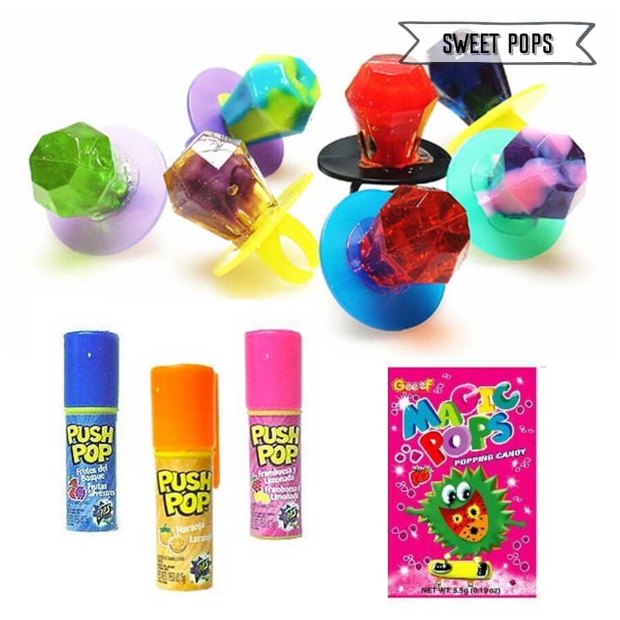 Singapore Childhood Snacks - Pushpop Magic Pops Ring Pops