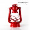 Retro Red Hurricane Lantern Kerosene Lamp