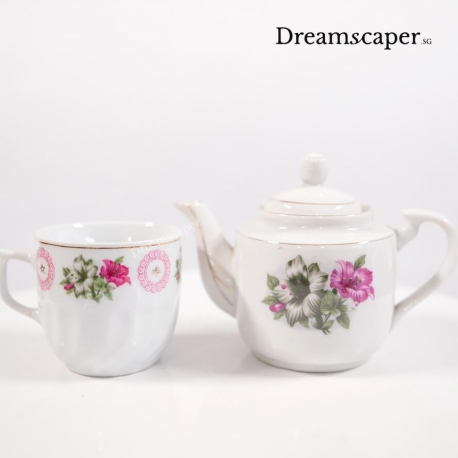 retro chinese teapot tea cup singapore rental