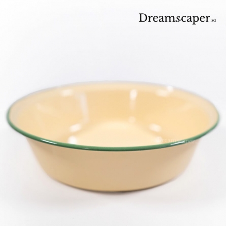 old metal bowl retro decor kopitiam singapore