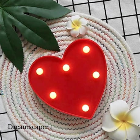 LED Red Heart Love Marquee Light