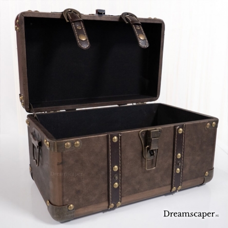 Beautiful Vintage Brown Treasure Box for Rent