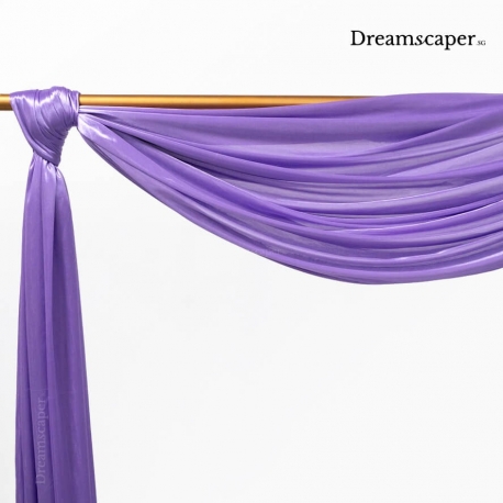 Purple Curtain Drapes for Wedding Arch Singapore