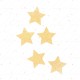 Gold Glitter Star Toppers