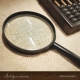 Black Magnifying Glass Prop