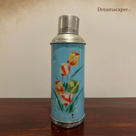 Rent: Vintage Blue Vaccum Flask