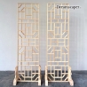 Rent: Oriental Bamboo Panel Slim (Set of 2)