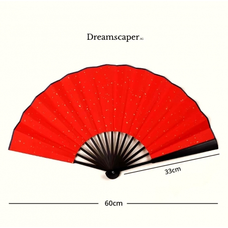 Rent: Traditional Red Paper Fan
