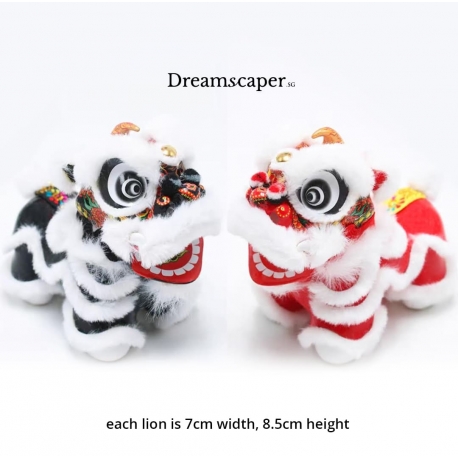 Rent: Lion Dance Black Red Decor (Set of 2）