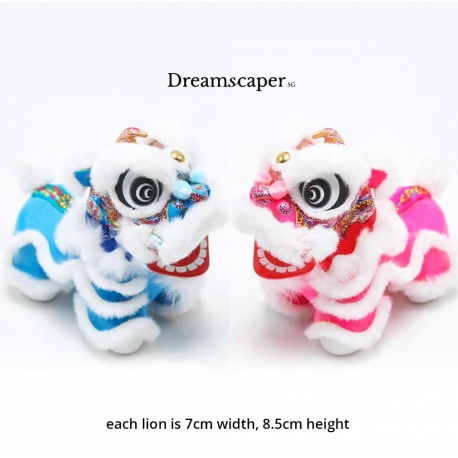 Rent: Lion Dance Blue Pink Decor (Set of 2）