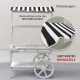 Rent: Black Stripe Pattern Cart