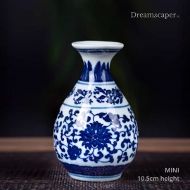 Mini Blue White Porcelain Vase