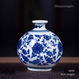  Mini Blue White China Vase 