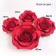  Large Red Rose Decor (Set of 4)