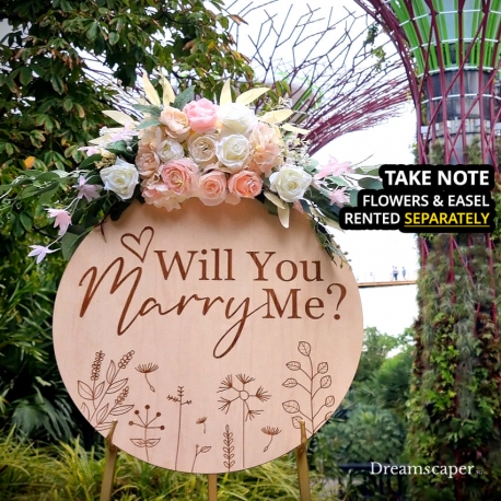 Will You Marry Me Proposal Sign (52cm)