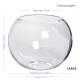 Large Round Glass Bowl