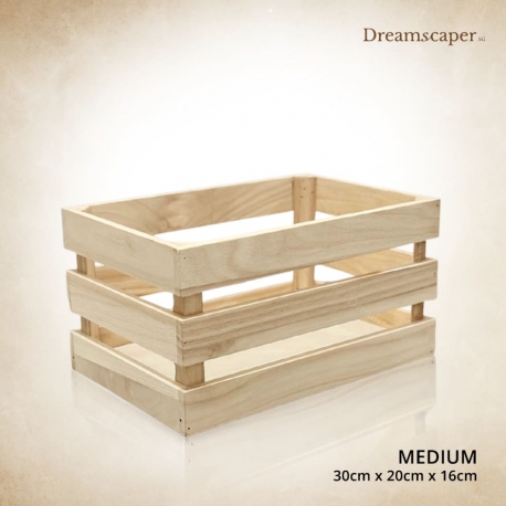 Light Brown Wood Crate