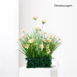 Artificial Daisy Orange Flower Arrangement