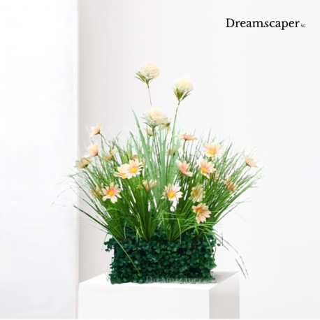 Artificial Daisy Orange Flower Arrangement