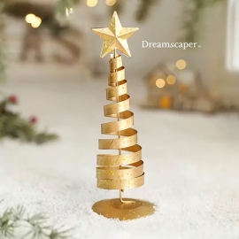Gold Christmas Tree Table Decor