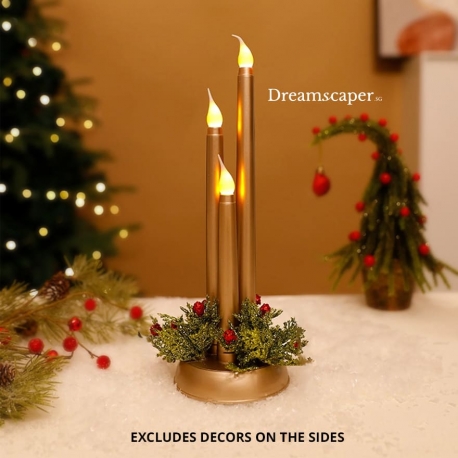 Christmas Gold Candles