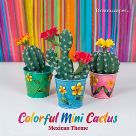  Colorful Mini Cactus Props