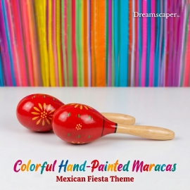 Red Mexican Maracas (Set of 2)