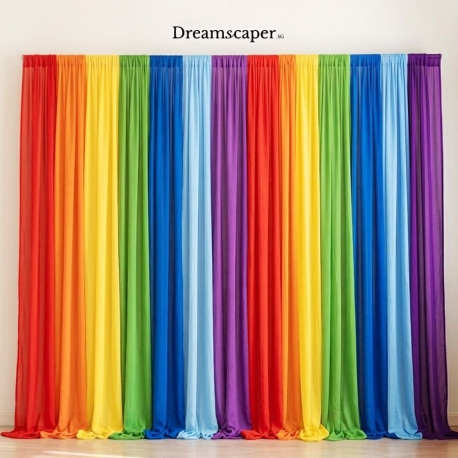 Rainbow Colorful Backdrop Singapore Rental