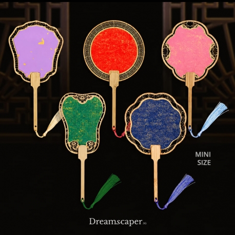 Rent: Oriental Decorative Mini Hand Fans (Set of 5)