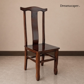 Traditional Oriental Dark Wood Chair
