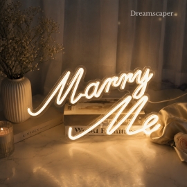 Marry Me LED Table Sign