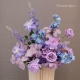 Wedding Flower Centerpiece Purple Blue