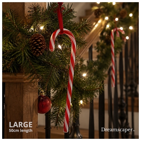 Rent: Large Christmas Candy Cane Prop (50cm)