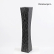 Black Pattern Wooden Vase