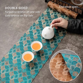  Oriental Luxury Runner (Turquoise Gold)