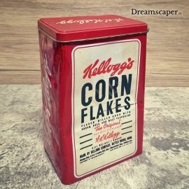 Old School Kellogg's Corn Flakes Metal Tin