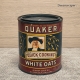 Vintage Quaker Oats Metal Tin