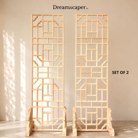 Oriental Bamboo Panel Slim (Set of 2)