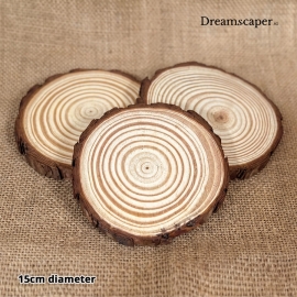  Med Circle Wood Slices (Set of 3)
