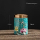 Small Peranakan Decorative Tin (Green)