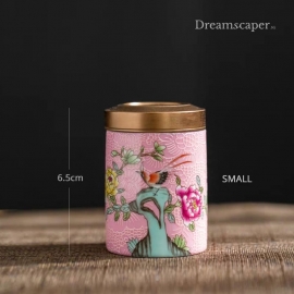 Small Peranakan Decorative Tin (Pink)