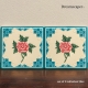 Peranakan Peranakan Turquoise Single Rose (Set of 2)