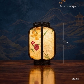 Small Oriental Table Lantern (Yellow)